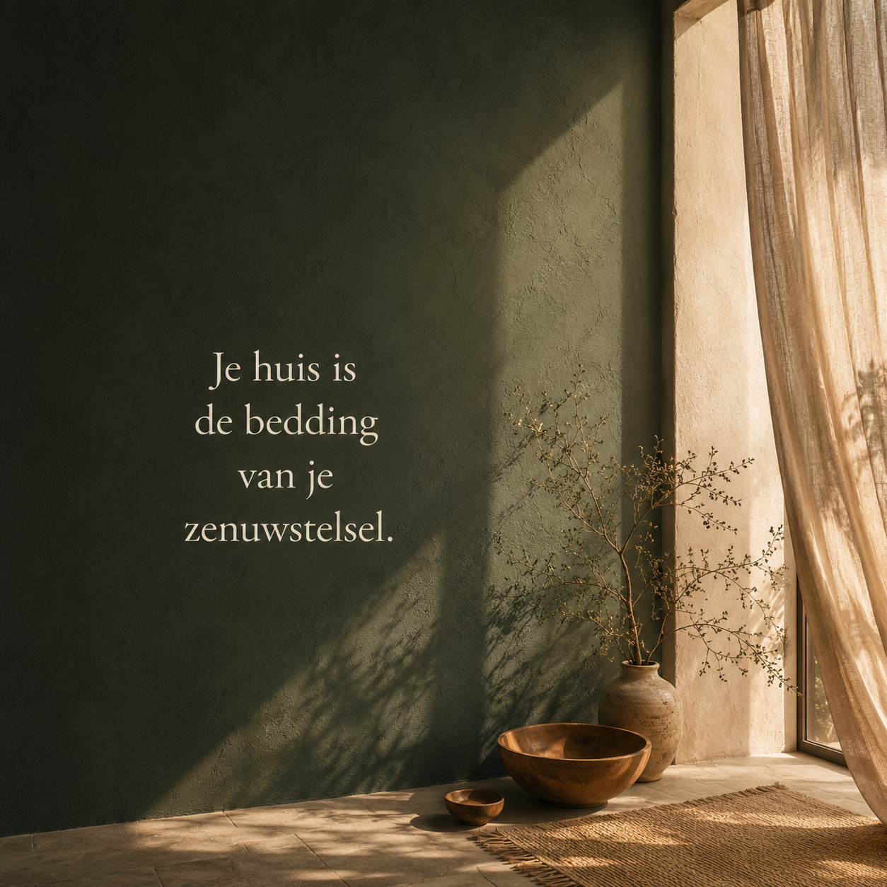 Je huis is de bedding van je zenuwstelsel